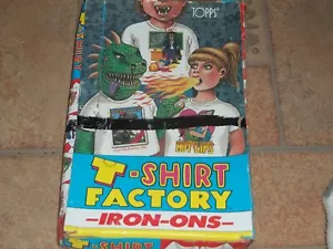 Camiseta 1988 Factory Iron-Ons Topps Wax Box X'd 36pks - Imagen 1 de 2