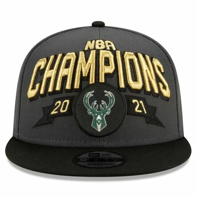 New Era 2021 NBA Finals Champions Locker Room Milwaukee Bucks Snapback Cap