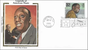 James P. Johnson Legend Pianista de Jazz Compositor Música Colorado 2985 Seda FDC 1995 - Imagen 1 de 1