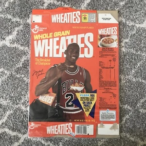1991 Michael Jordan Chicago Bulls Wheaties Box Fleer Basketball Sheet #2 RARE - Bild 1 von 2