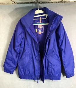 Burton Dryride Size L Blue Full Zip Jacket Coat W/ Fur Hood - Picture 1 of 7