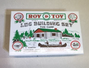 Roy Toy Log Building Set The Camp Complete Set No. 9 Wooden USA Made - Picture 1 of 2