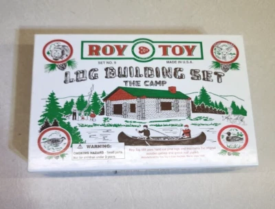 Roy Toy Log Building Set The Camp Complete Set No. 9 Wooden USA Made - Image 1 of 2