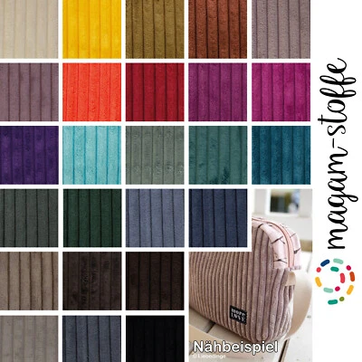 MAGAM-Stoffe "Wien" Samtcord Deko Polster Taschen Kleidung Breitcord Meterware - Bild 1 von 4