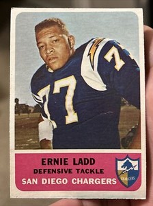 1962 Fleer Set-Break # 86 Ernie Ladd San Diego Chargers