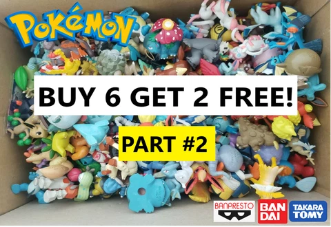 PART #2 GET 2 FREE FIGURES! Official Pokemon Center Tomy Nintendo Bandai READ Cover