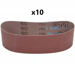 10 - 3M Allzweckgewebe Schleifbänder Schleifpapier verschiedene Größen/Körnungen - Bild 1 von 2