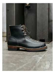Pflanzlich gegerbte Horween CXL Leder Vibram Katzenpfote Spitze bis Spitze Affe Stiefel - Bild 1 von 32