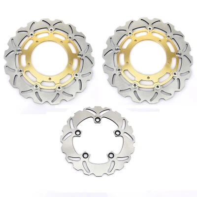 for Yamaha 3 Front Rear Brake Rotors YZF R6 600 17-24 YZF R1 2004-2006 2015-2024 - Image 1 of 4