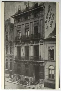 Schaufensterpostkarte, Das Schwarze Haus, Keramik, Steingut, Messing ungelaufen belgisch - Bild 1 von 2