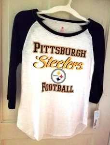 NFL Pittsburgh Steelers Teens White T-Shirt, Size L & XL - New W/ Tag - Picture 1 of 1