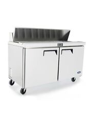 Atosa MSF8303GR 60" Two Section Salad Sandwich Prep Table Refrigerator