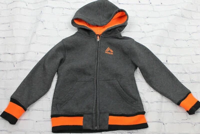 RBX Performance Boys Gray/Orange Lining Cotton Blend Full Zip Hoodie Size S (4) - Image 1 of 4