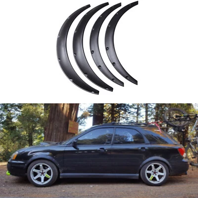 4Pcs Fender Flares Wide Body Kit Wheel Arches For Subaru Impreza WRX Sedan GT - Image 1 of 4