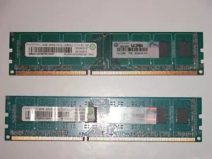 RAMAXEL 4GB 2Rx8 PCL3-12800U-11-11-B1 2 modules (8GB) - Picture 1 of 5