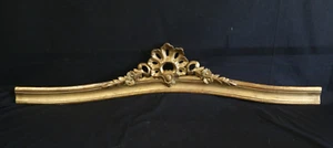 Antique Overdoor Cornice Luigi XV French Gilded Glaze Gold XIX Century - Picture 1 of 24