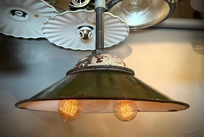 Russell Stoll accesorio de dos luces nuevo cableado tierra buenos enchufes ricos PATINA Foto 1 de 4