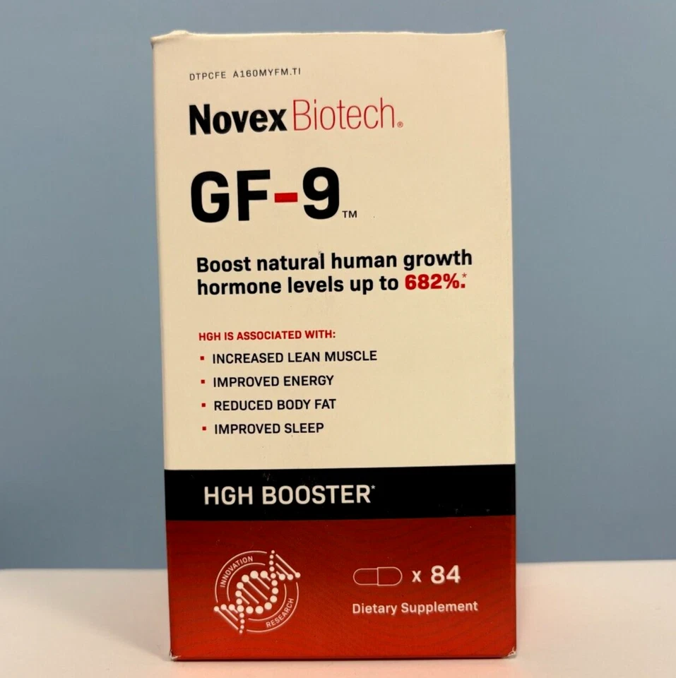 Novex Biotech GF-9 HGH Boosting Supplement - 120 Count