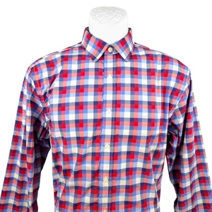 UNTUCKit Stever Hill Plaid Button Down Long Sleeve Shirt Medium Stever Hill - Picture 1 of 7