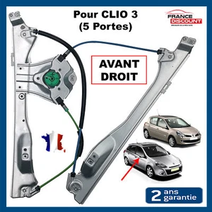 Mecanismo De Elevalunas Delantero Derecho para Renault Clio 3 1.5 DCI 1.6L 5) - Imagen 1 de 5