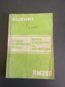 Suzuki 85 RM 250 Owners Manual English / French 99011-14621-01B - Picture 1 of 2