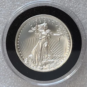 SAINT GAUDENS ONE TROY OUNCE ULTRA HIGH RELIEF PROOF-LIKE .999 FINE SILVER GEM - Picture 1 of 5