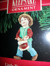 HALLMARK Keepsake 1990 LITTLE DRUMMER BOY Child With Drum CHRISTMAS ORNAMENT New