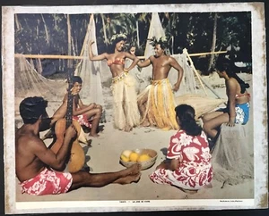 Vintage Tahiti La Joie De Vivre Ektachrome Par Studio MacKenzie Dancers Pow Wow - Picture 1 of 8