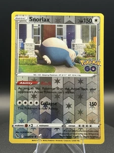 Snorlax 055/078 Pokémon GO Reverse Holo - Foto 1 di 3