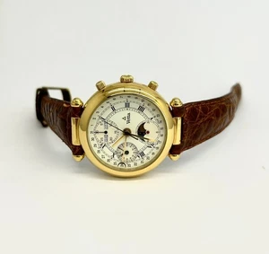 Orologio Vetta Uomo Acciaio Automatico Cronografo Fasi Lunari _ETA7751 - Foto 1 di 15