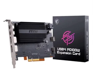 CARTE D'EXTENSION MSI USB4 PD100W double USB 4.0 prend en charge le port PCIe 4.0 x4 - Photo 1/1