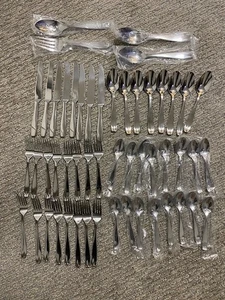 52 Pc. Set Of Towle Living Collection 18/0 Stainless Steel Flatware Ser. for 8 - Picture 1 of 8