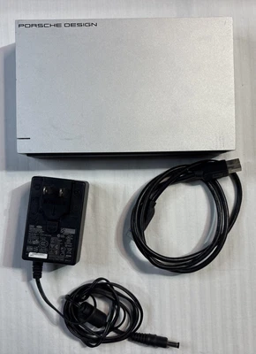 LaCie Porsche Design AR35U3 USB 3.0 Portable Desktop External Hard Drive - Gray - Image 1 of 4