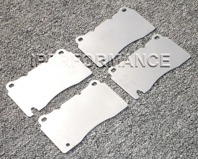 Titanium Brake Heat Shield Set Notched for Ford Mustang Brembo 2007-2014 Front - Image 1 of 3