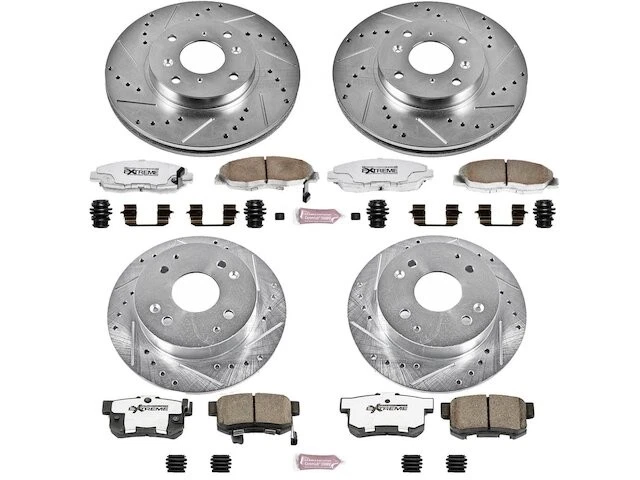 Kit de pastillas de freno y rotor delanteras y traseras 31MGYF71 para Acura CL 1998 1999 Foto 1 de 1