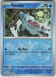 Pokemon Totodile 039/162 SV05: Temporal Forces Common NM - Picture 1 of 2
