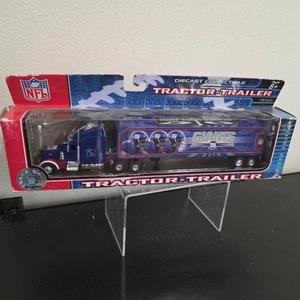 Upper Deck NFL New York Giants Diecast Semi Tractor Trailer 1:80 scale BOX DMG - Picture 1 of 6