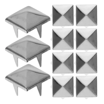 500 pezzi Rivetti a forma di piramide quadrata, borchie in metallo a quattro - Immagine 1 di 4
