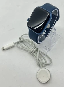 Apple Watch Series 7 45mm (GPS + Cellular) Aluminium Niebieski- A2477 - Zdjęcie 1 z 7