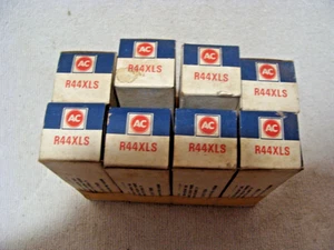 8 AC - R44XLS Spark Plugs Green Stripes NOS Made in USA P5 - Picture 1 of 4