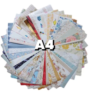 60 MUESTRAS DE PAPEL PINTADO A4 vintage kitsch años 60 70 80 90 retro Mcm artesanía decoupage - Imagen 1 de 4