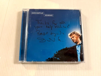 DAVID KNOFPLER Wishbones SIGNED CD 2001 Edel AUTOGRAPHED BY ARTIST DIRE STRAITS - Image 1 of 4