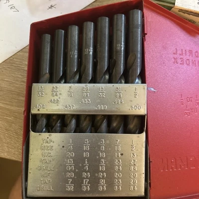 Complete Set - Craftsman 32 piece Drill Index 1/16" To 1/2" By 1/64ths - Image 1 of 4
