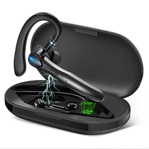 Bluetooth Headset, Wireless Bluetooth Earpiece with 400mAh Charging Case 55 H... - Picture 1 of 7
