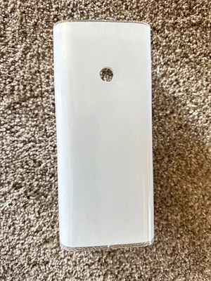 Vintage Mid Century Glass Bathroom Wall Sconce Light Fixture Frosted Lens - Image 1 of 4