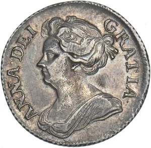1709 Shilling - Anne British Silver Coin - Very Nice - Picture 1 of 2