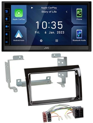JVC DAB Bluetooth MP3 USB 2DIN Autoradio für Peugeot Boxer Citroen Jumper Fiat D - Bild 1 von 4
