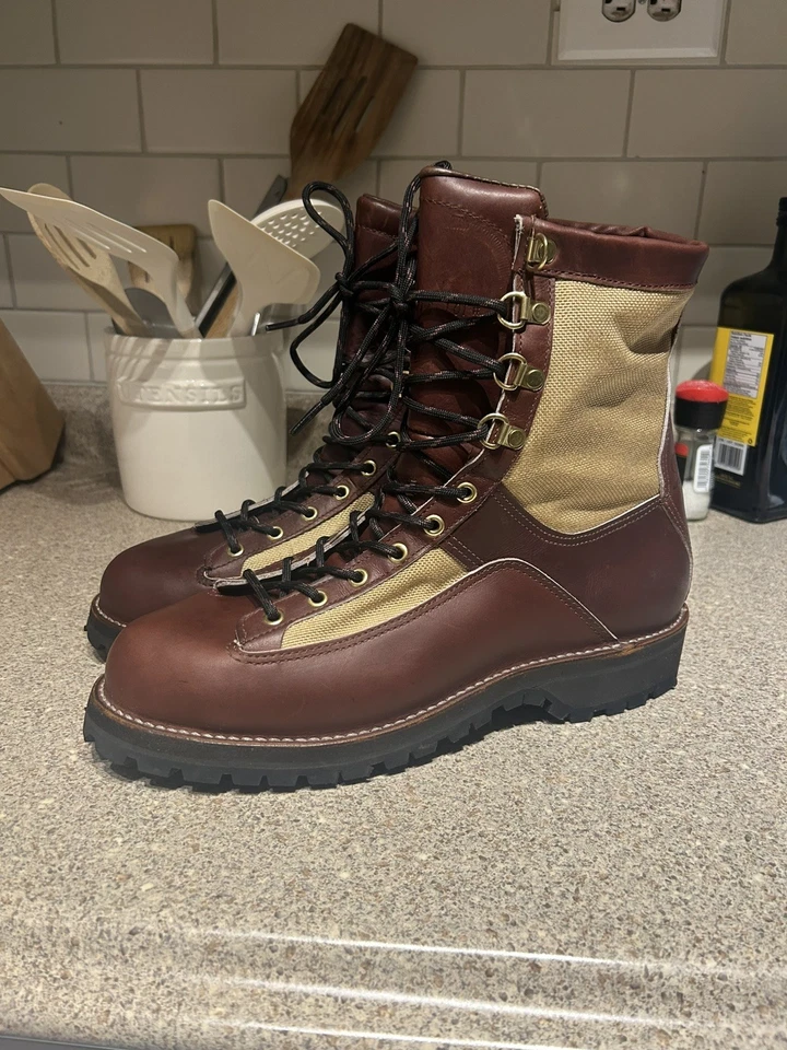 Мужские винтажные рабочие ботинки Danner Sierra Grouse для активного отдыха 10,5 D цвет красный кожа холст - Изображение 1 из 4