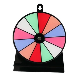 Rotating Wheel Fortune Wheel Editable with Stand Drinking Game for Adults - Picture 1 of 7