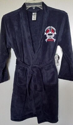 Joe Boxer 100% polyester fleece solid navy robes - Image 1 of 4